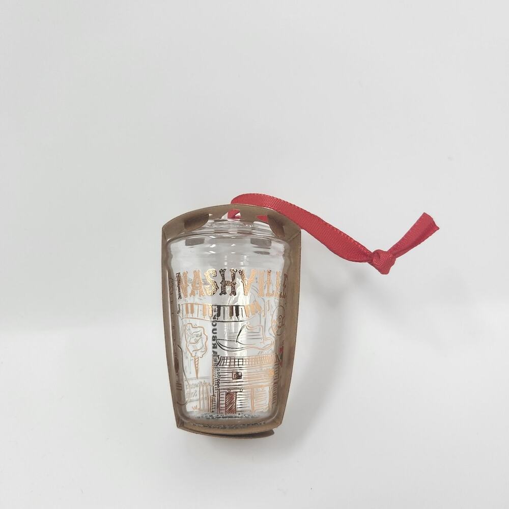 Starbucks Red Ribbon Nashville Christmas Ornament